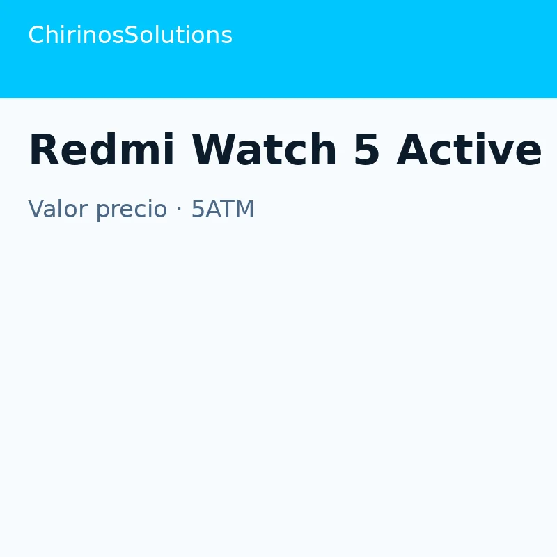 Redmi Watch 5 Active Top Ventas